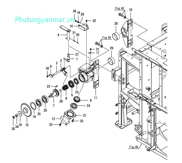 Ống nối (buồng cấp lúa) 1